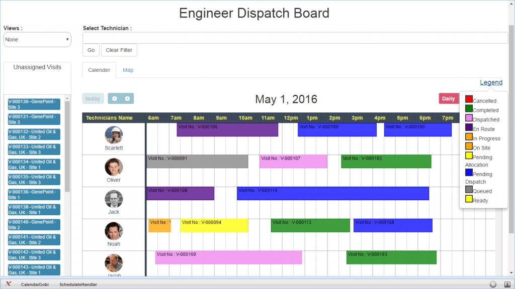 Fieldax - Field Service Software's Engineer Dispatch