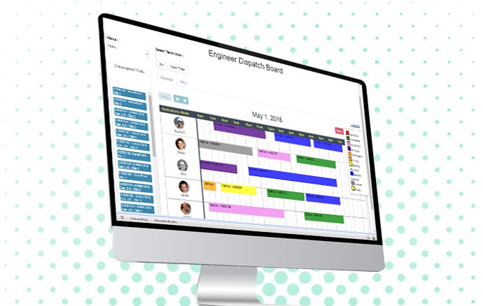 FieldAx Field Service Dashboard Views