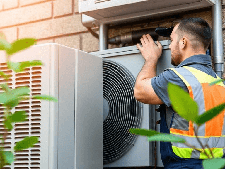 Modern HVAC installation