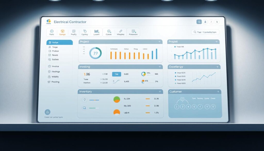 electrical contractor business software interface
