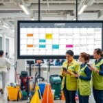 janitorial service scheduling
