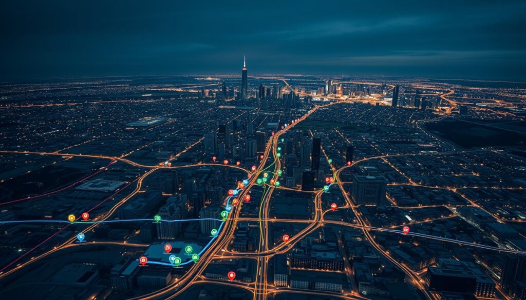 real-time tracking map