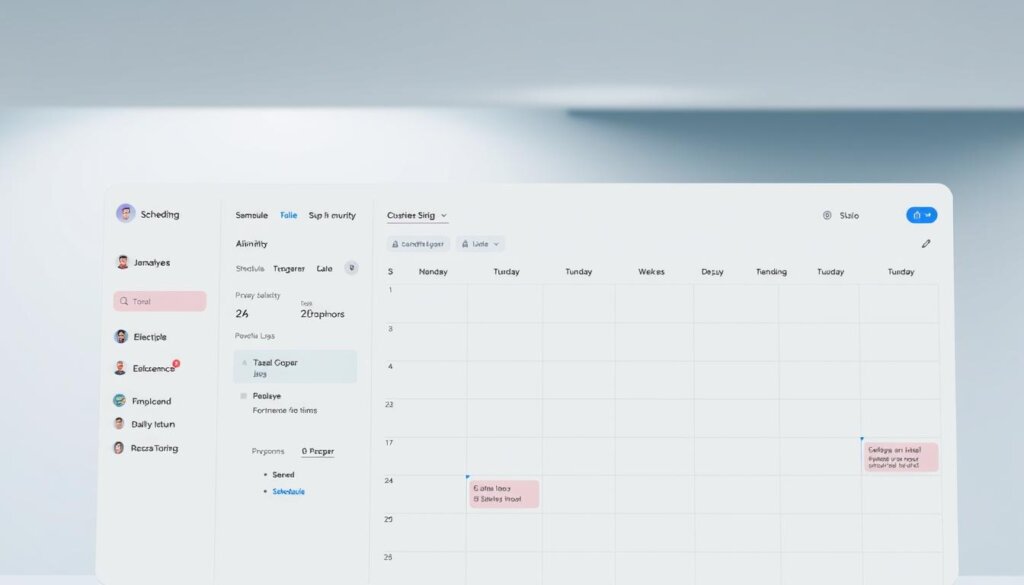 streamlined scheduling software interface