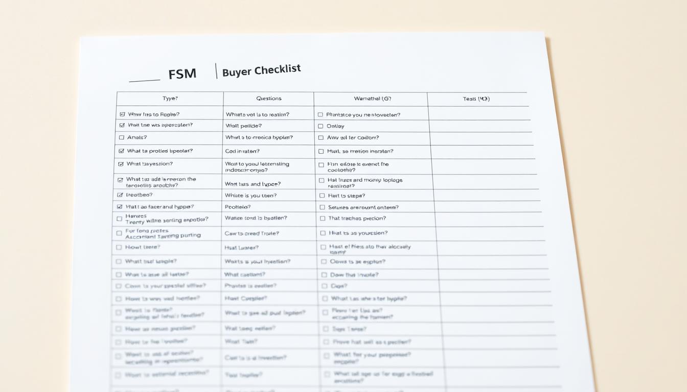 FSM Buyer’s Checklis