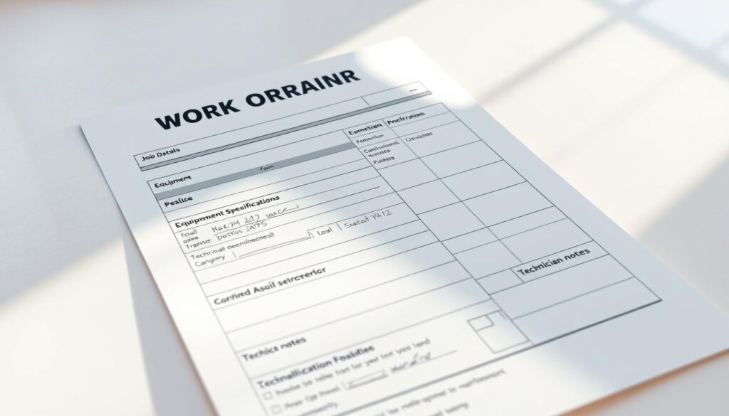 work order form